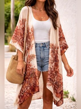 Macchia Di Ruggine Bohemian Resort Kimono – OS (fits M-1X)